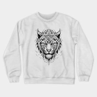 Tiger Animal Freedom World Wildlife Wonder Vector Graphic Crewneck Sweatshirt